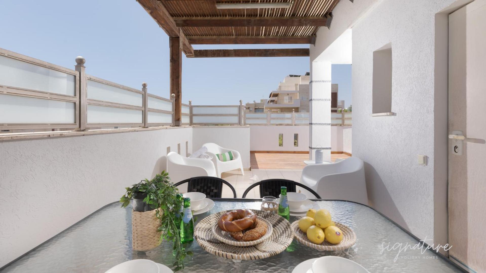 Luxurious 130Sqm Family Penthouse Apartment Eilat Luaran gambar